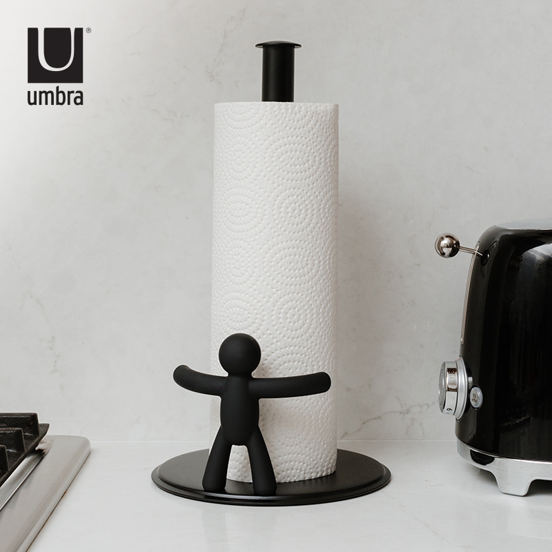 Umbra纸巾架餐桌北欧客厅浴室厨房用纸巾架桌面立式创意卷纸架子