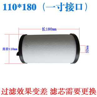 奥斯特气泵空压机过滤器滤芯通用压缩空气油水分离器净化器过滤棉