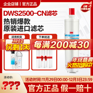 3M净水器净享DWS2500-CN主滤芯后置家用净水机直饮过滤器替换耗材