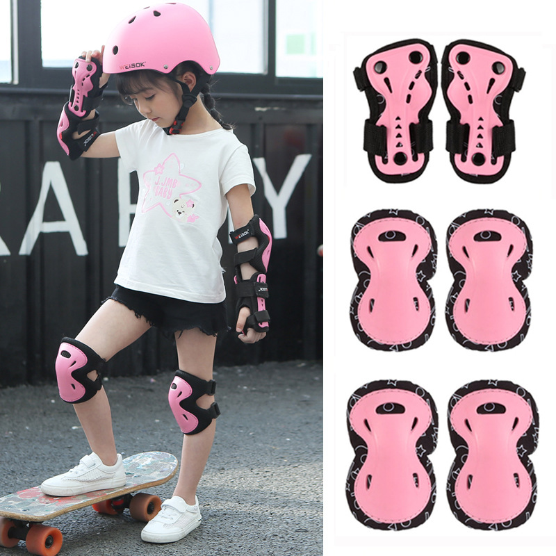 儿童轮滑护具套装溜冰鞋滑冰男女孩平衡车滑板车专业护膝全套装备