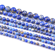 Myatou DIY handmade beaded jewelry accessories-Pearl dark blue Emperor Shi semi-finished products