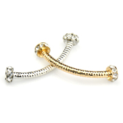 Myatou DIY Tibetan silver bracelets rhinestone jewelry rhinestone elbow tube bending pipe fittings