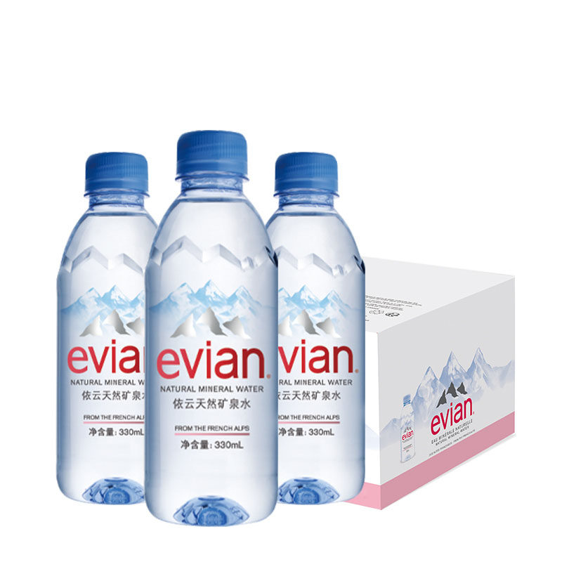 evian 依云 天然矿泉水 330ml*24瓶