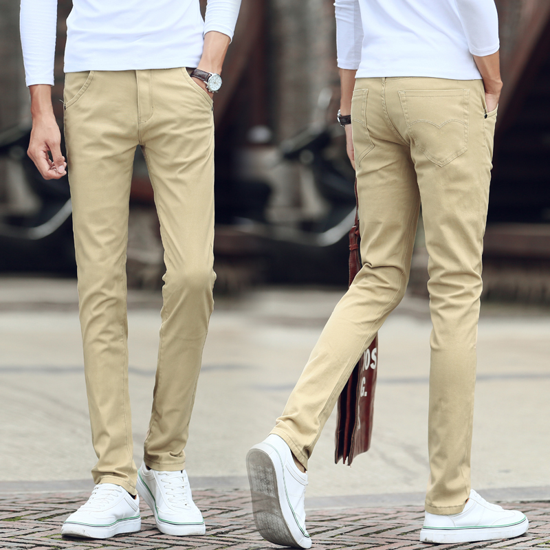 卡其男褲Man Trousers Casual Pants Fashion Mens Chino Khakis在類目 男裝, 休閒褲中 - 來自Buy2taobao.com提供專業的淘寶代購服務
