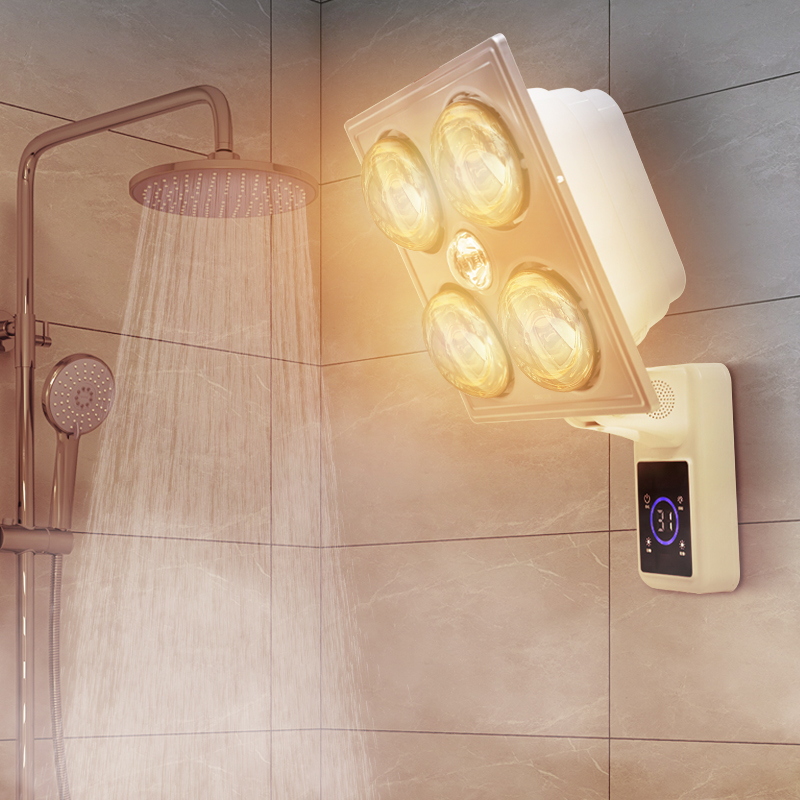 松野免打孔浴霸壁挂式灯暖式取暖护眼卫生间挂墙挂壁浴室家用暖灯