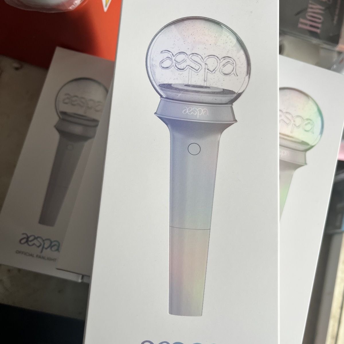 现货aespa应援棒 官方同款荧光棒 演唱会手灯 特典卡