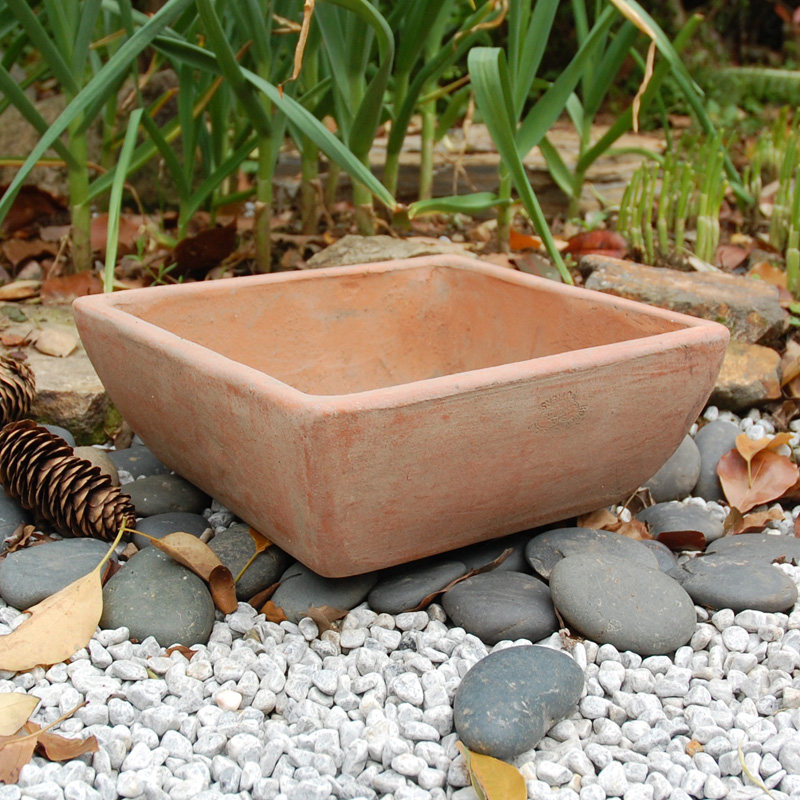 做旧粗陶方形红陶盆泥瓦盆多肉大号花盆北欧风老桩盆景建议欧式风