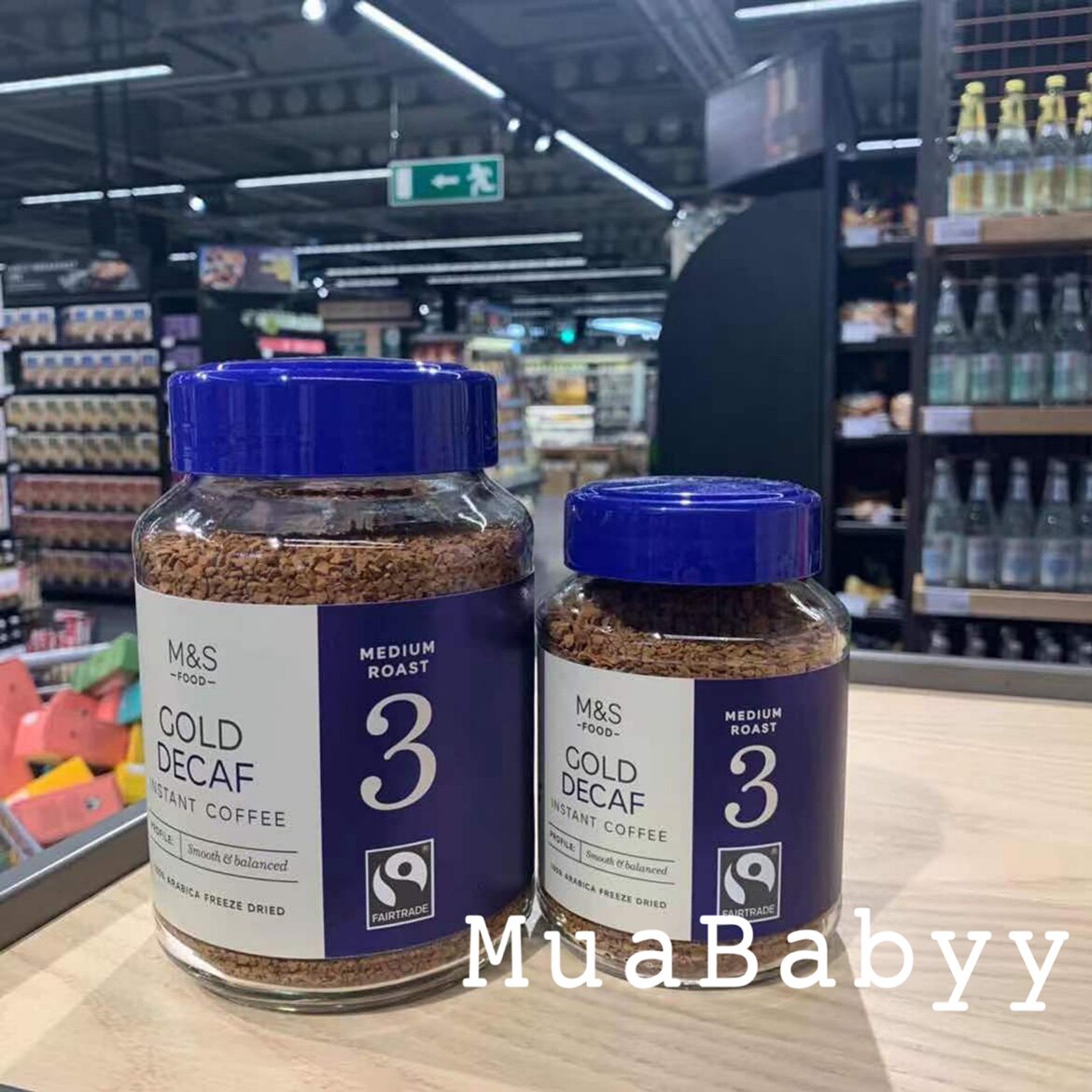 现货包邮 英国玛莎m&s马莎3号金装烘焙decaf速溶脱因咖啡100g