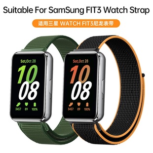 适用samsung FIT3手环三星Galaxy sm-r390尼龙编织透气运动腕带