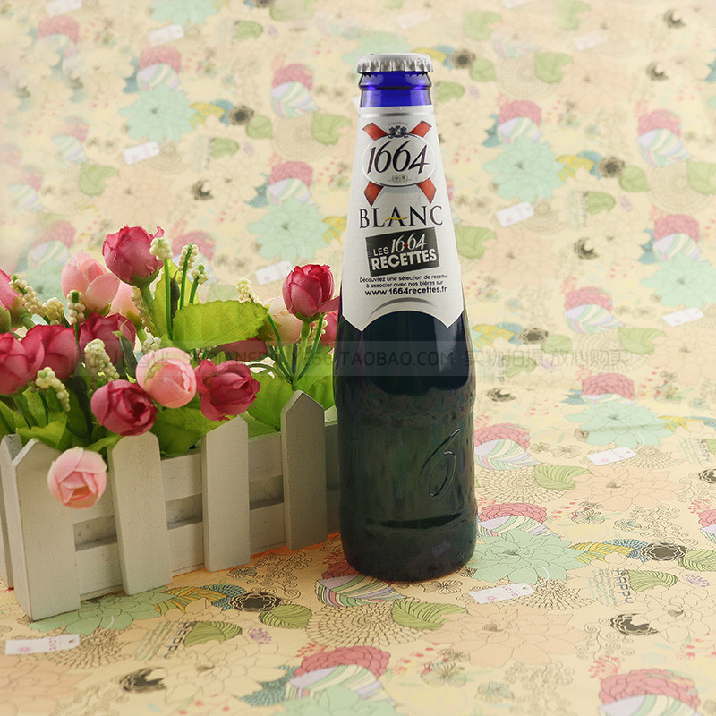 进口啤酒 包邮 法国1664白啤酒 相思酒 250ml*6瓶