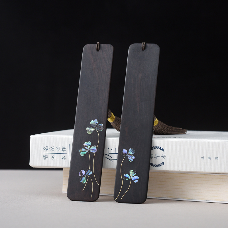 复古典中国风红木书签精美创意嵌铜幸运四叶草文艺文创产品送老师学生毕业生日礼物纪念品商务小礼品定制刻字|ruв категории электронный словарь/электрический бумажных книг/канцелярские принадлежности, бумажные книги, Закладки - от Buy2taobao.com для оказания профессиональной услуги покупки агента Taobao