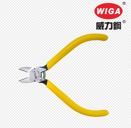 台湾威力钢WIGA 美式斜口钳 钢丝钳 尖嘴钳8寸 电子用弯嘴钳工具