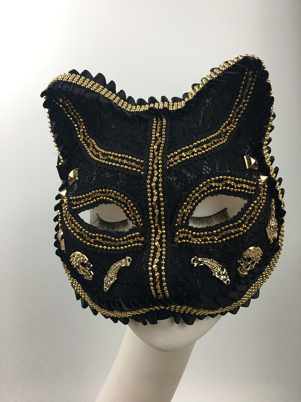 巴洛克狐狸猫黑金色立体面具 cos漫展个性面具 舞会 节日|ruв категории плесень играть/Аниме/вокруг/cos/настольные игры, вечеринка/магия товаров, группа приборов/украшения, маска - от Buy2taobao.com для оказания профессиональной услуги покупки агента Taobao