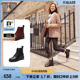 落日里暇步士商场同款冬新款马丁靴女牛皮革女短靴Q1H02DD3