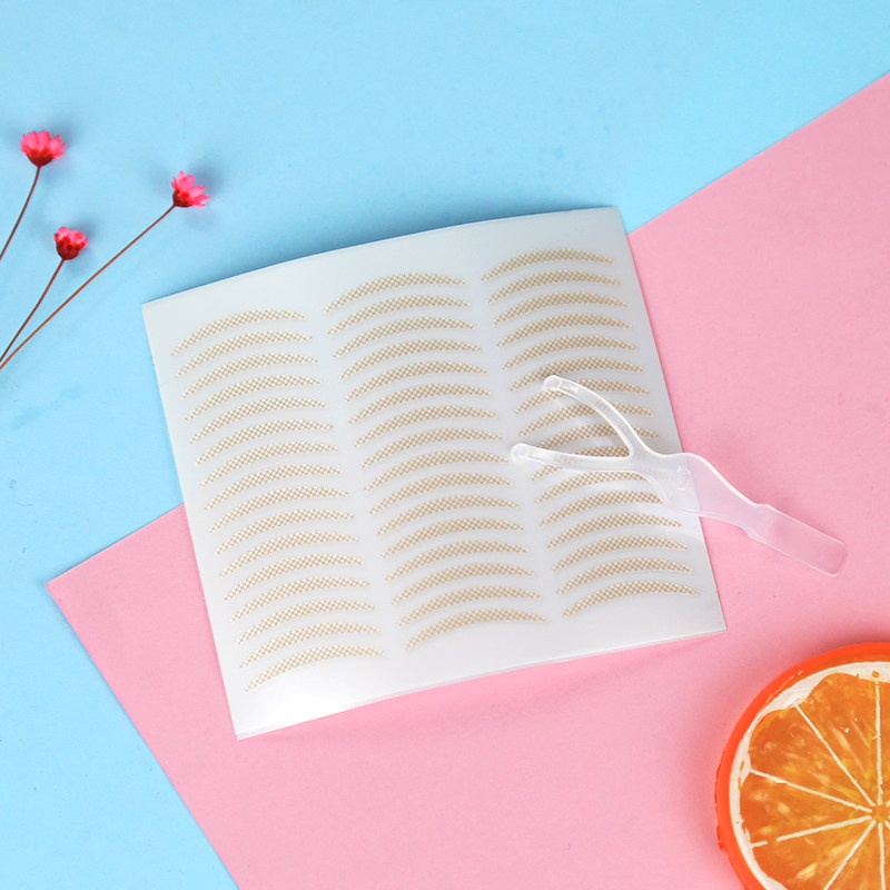 包邮 玛莉安蕾丝双眼皮贴隐形双面双眼皮神器纤维条无痕卧蚕贴网状抖