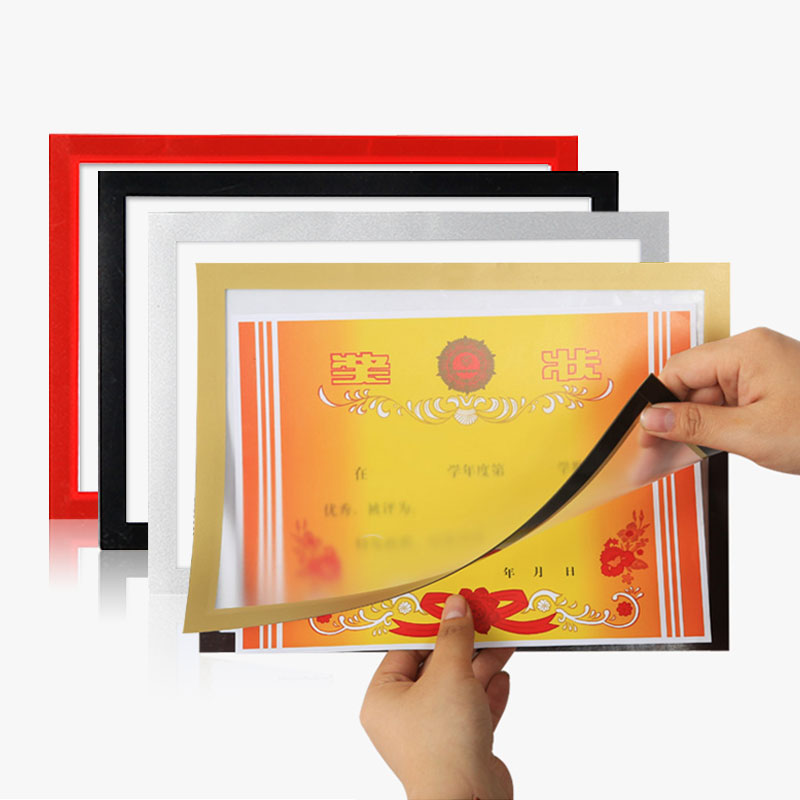 彩色磁性奖状框A4 A3 挂墙免打孔简易自粘荣誉证书绘画照片墙相框|ruв категории Домашний быт, рамка/рамка - от Buy2taobao.com для оказания профессиональной услуги покупки агента Taobao
