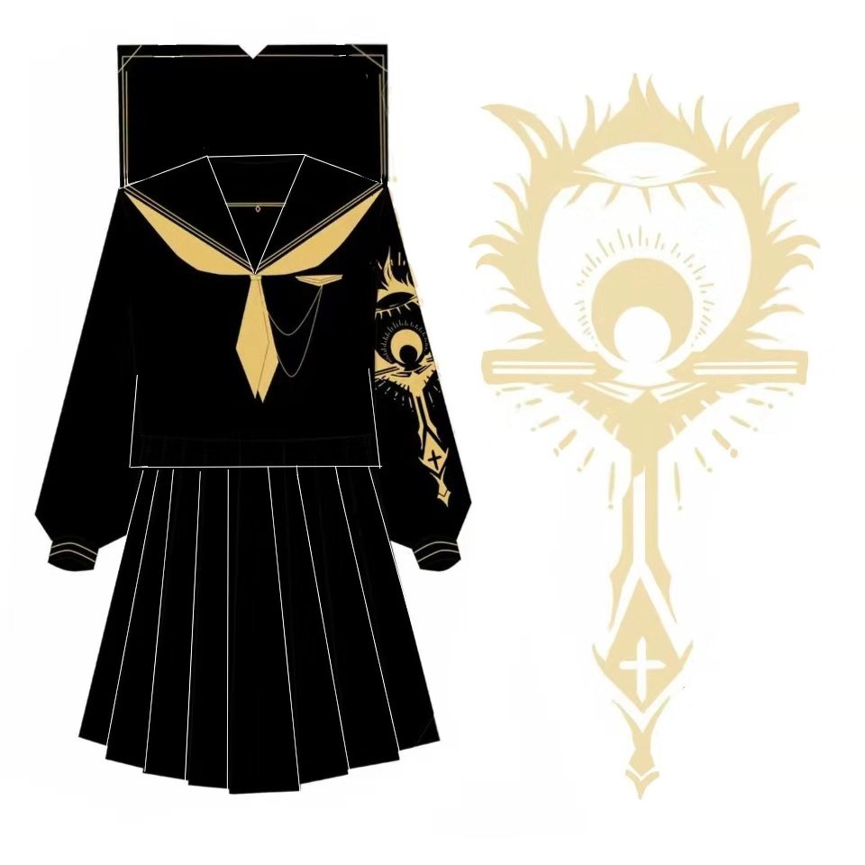 大婶家】原创jk制服 地狱之门 日本水手服重工刺绣不良少女现货优惠券