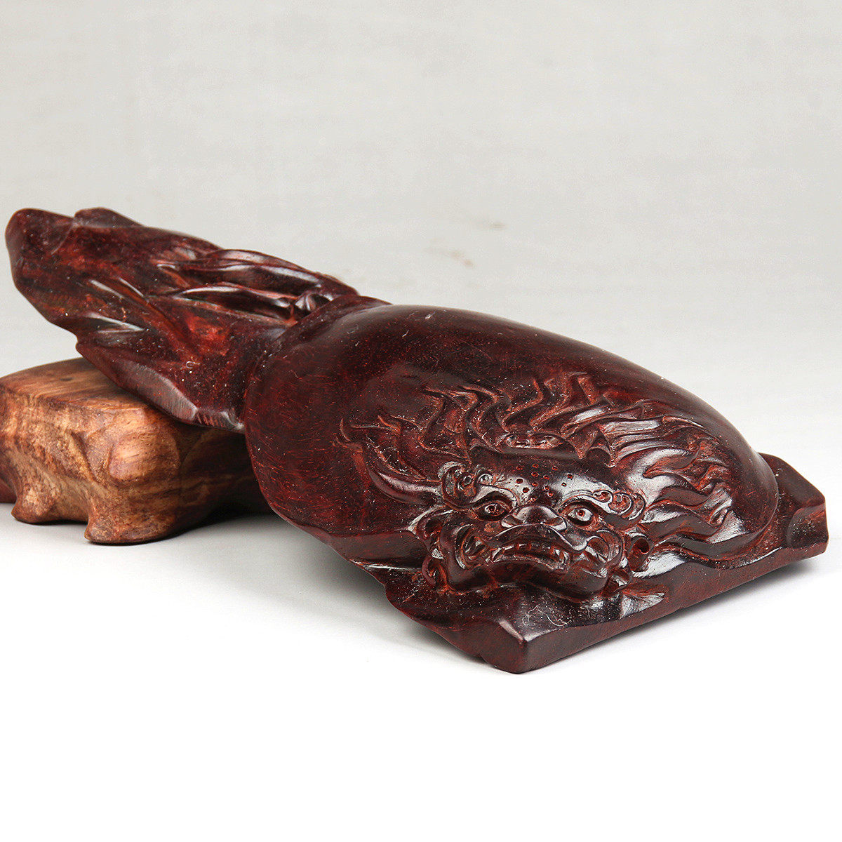 精雕印度小叶紫檀手把摆件手工木雕木雕工工艺品木雕