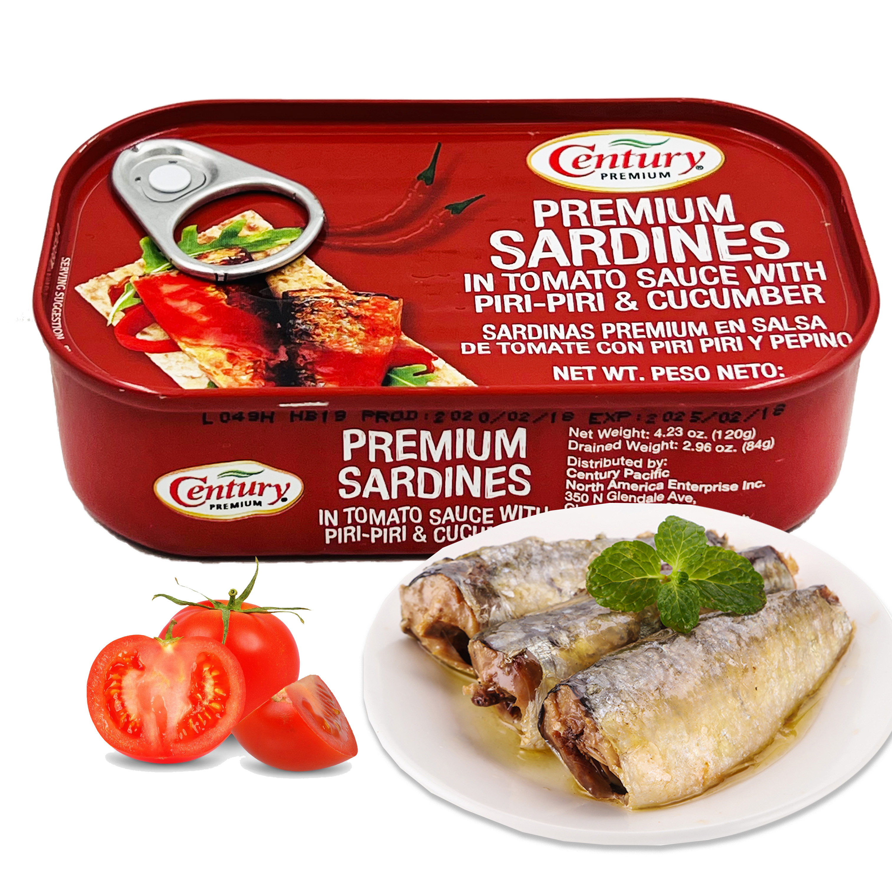 临期特价 葡萄牙进口 鲜得味茄汁口味沙丁鱼罐头120g即食海鲜熟食