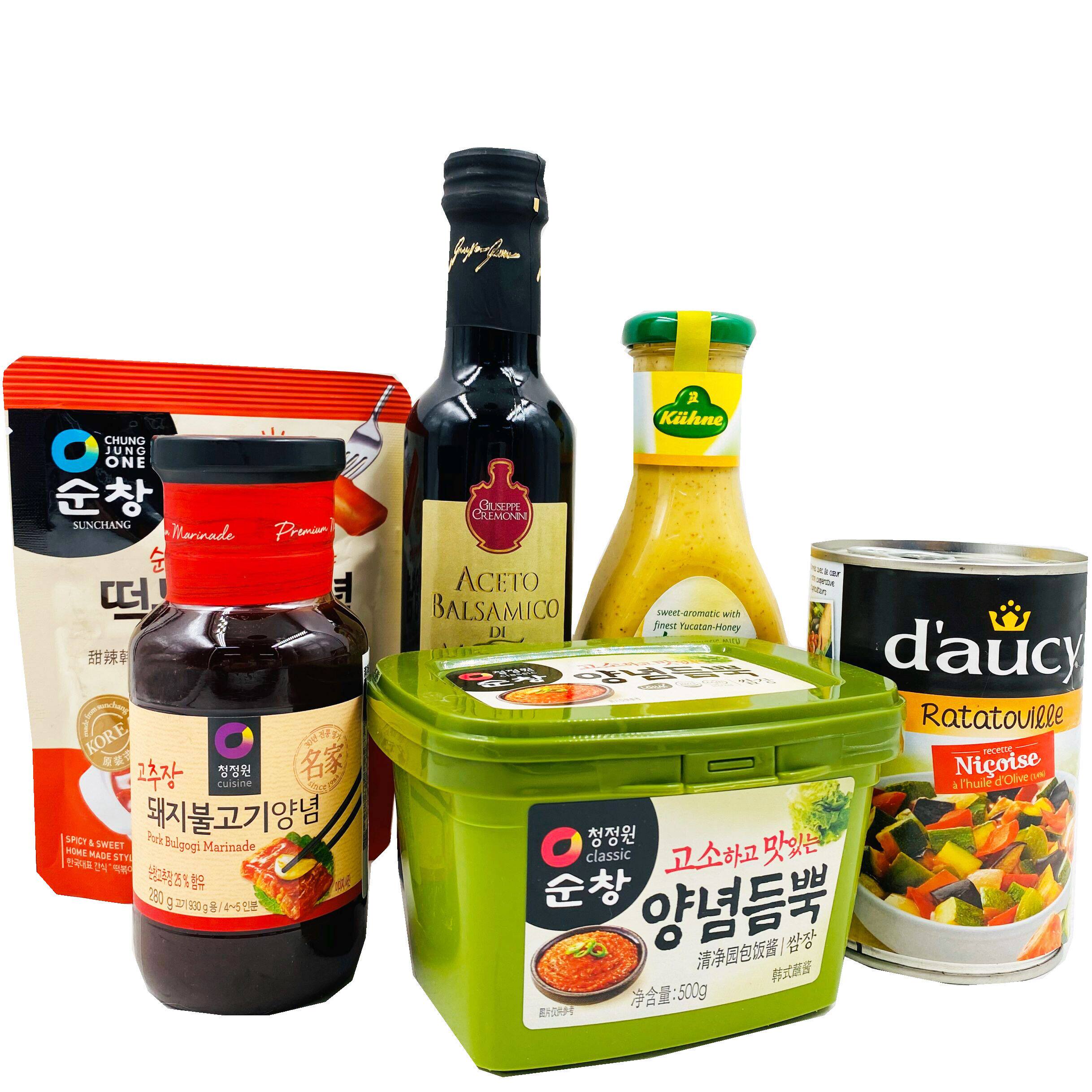 一折炒年糕酱料_进口酱料集合包饭酱/炒年糕酱烤肉酱/调味料/烩菜罐头