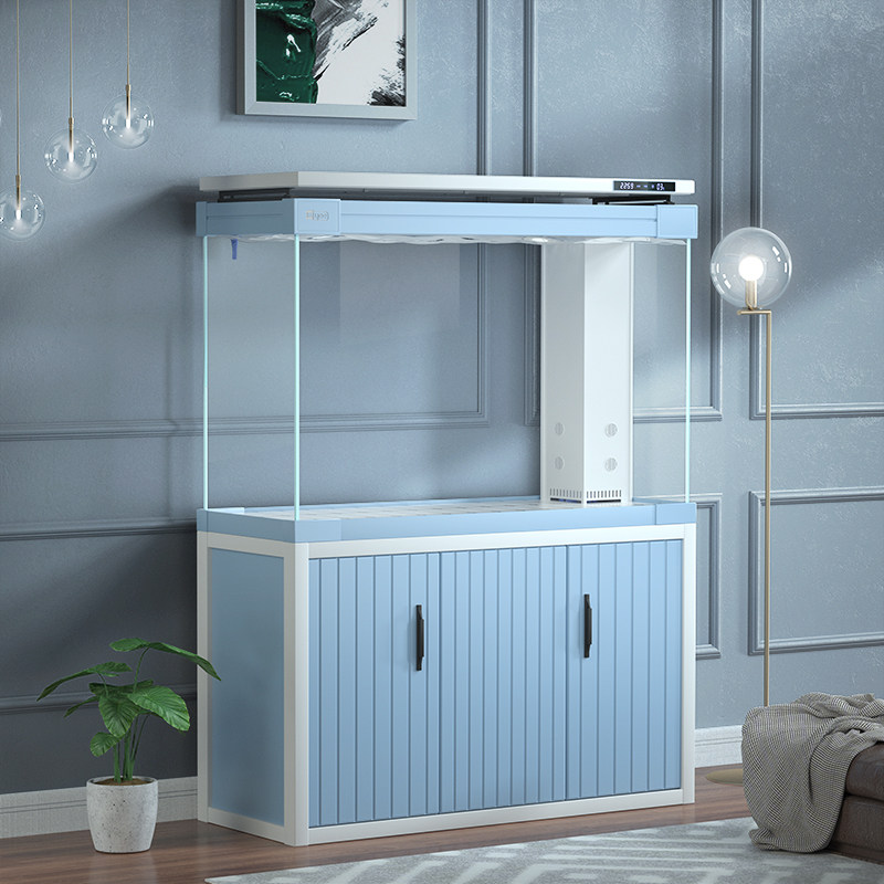 yee中大型水族箱客厅双层金龙鱼缸