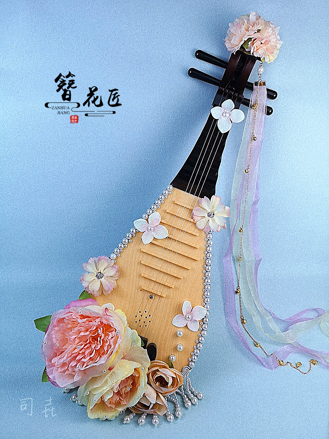 敦煌琵琶拍照走秀道具 汉服古风古装儿童乐器摆拍摆件中国风唐风