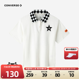 Converse儿童童装Polo衫2024春夏季新款男童中大童短袖t恤上衣潮