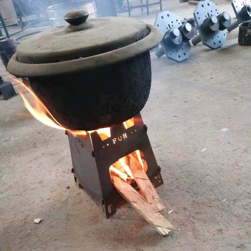 柴火灶家用农村新式不锈钢室内无烟可移动土灶台炉灶台双锅柴火炉