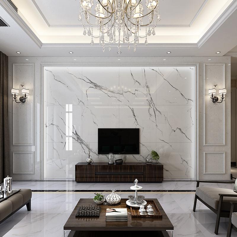 Rock plate TV backdrop 2021 Marble ceramic tile Stone Sheeting Floating Crystal Stone Large board White Jazzin the Decoration main material , Ceramic tile , Crystal Stone category - from Buy2taobao.com to provide professional Taobao agent buy service