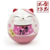新品31.9元!金石工坊粉色祈願幸福招財貓不倒翁禮物小擺件53208 新品31.9元!金石工坊粉色祈願幸福招財貓不倒翁禮物小擺件53208