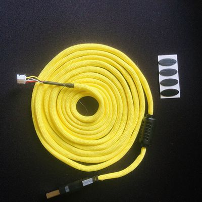 1/ie3.0超软编织线雷蛇卓威罗技usb鼠标线type-c