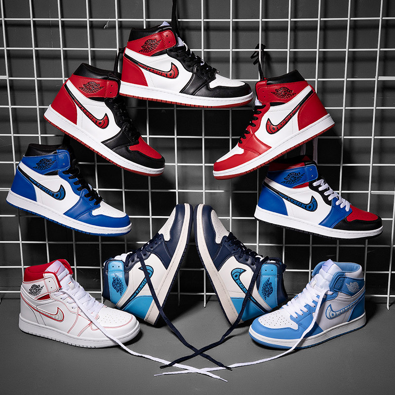 特价aj黑脚趾女鞋正品_aj男鞋正品爱耐克北卡蓝黑曜石黑红脚趾篮球鞋