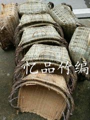 竹编 大小手工簸箕 筲箕竹筐 家居 抓鱼 鱼篓 酒店餐具 影视道具