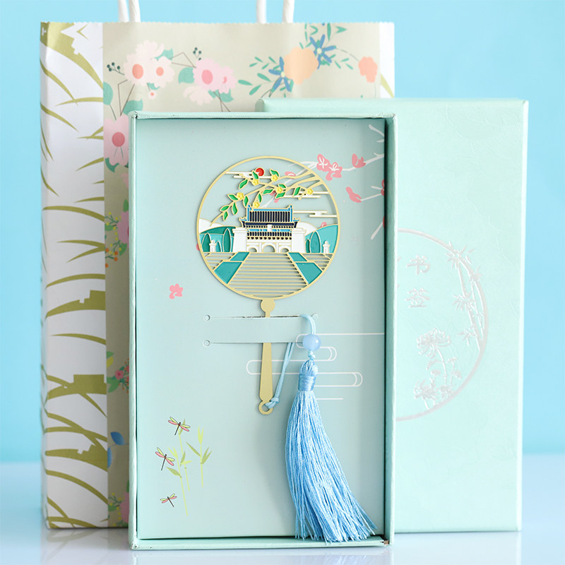 南京特色旅游中山陵古典中国风金属书签故宫文创礼品小清新学生用