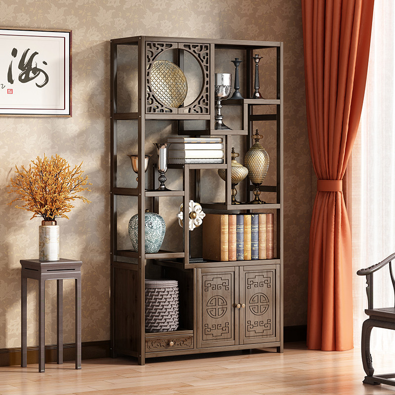 门厅玄关柜客厅屏风隔断柜新中式简约