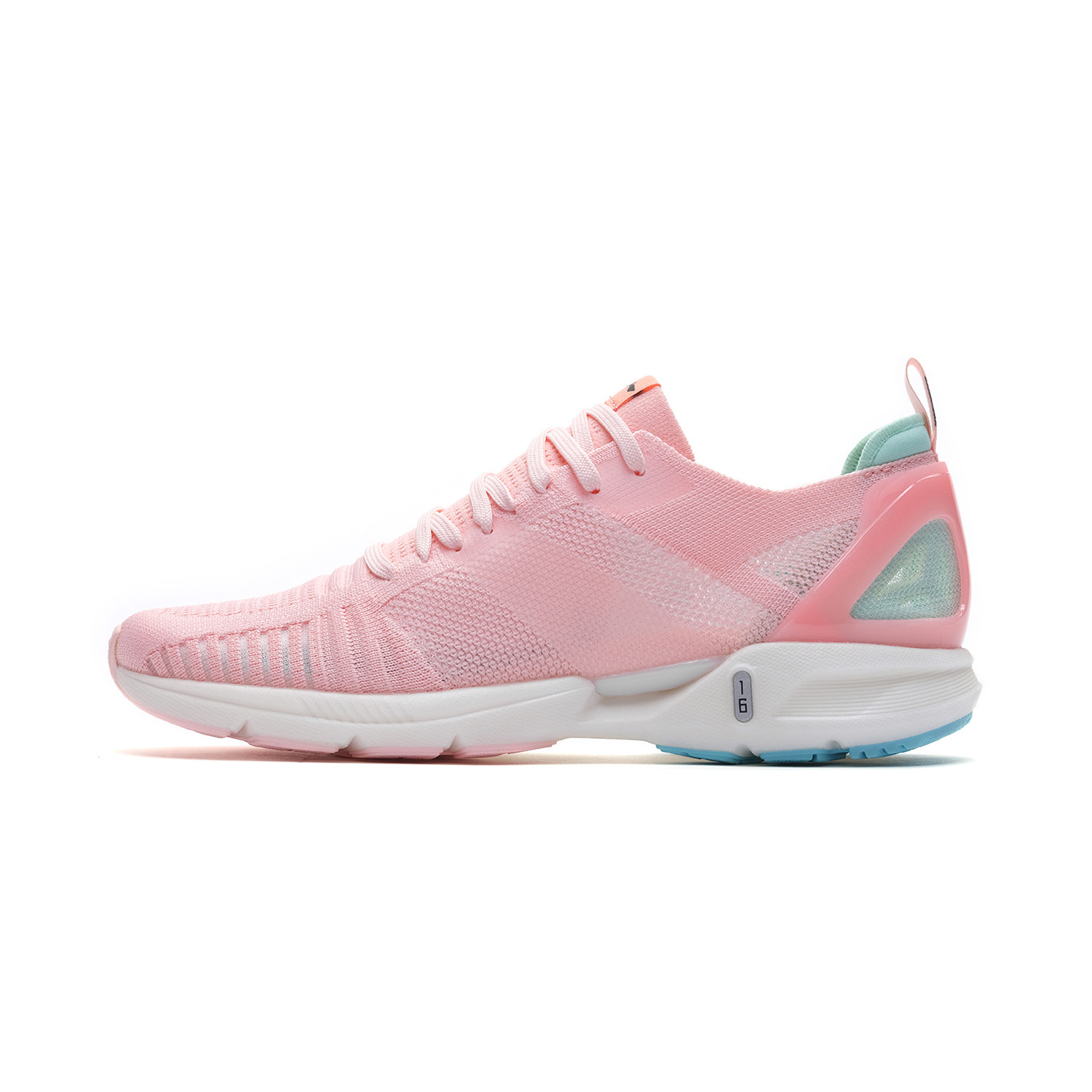 李宁正品女鞋超轻16代网面透气减震跑鞋一体织轻便舒适情侣运动鞋