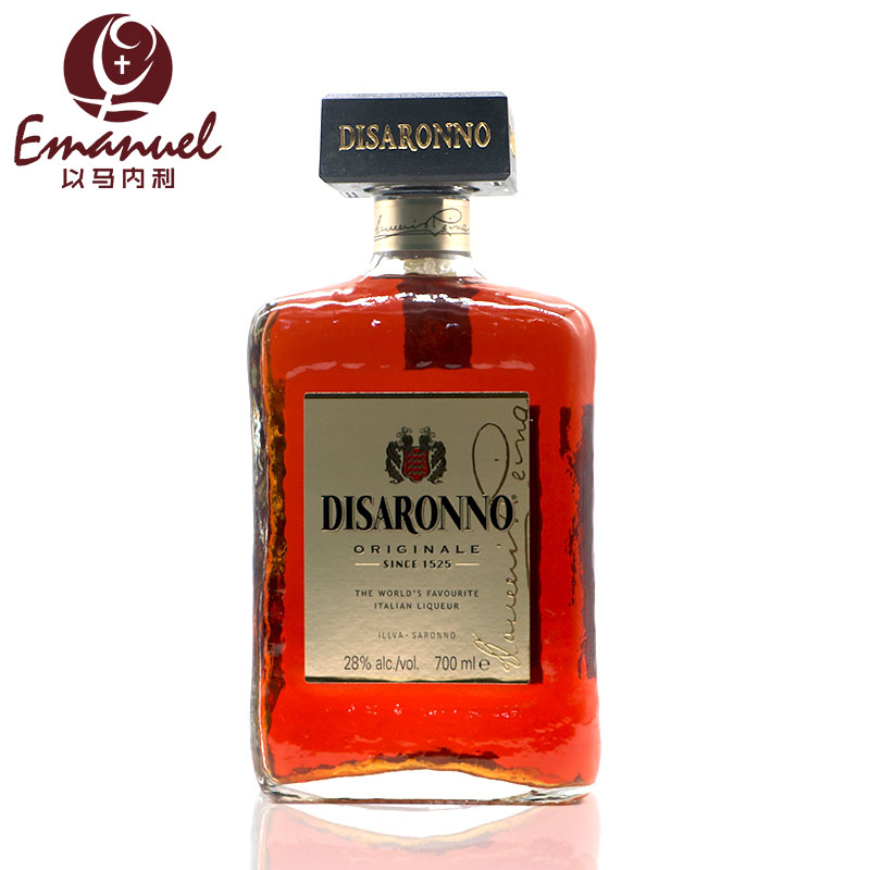 洋酒 意大利原装方津杏仁芳津杏仁Disaronno 帝萨诺力娇酒700ml