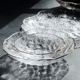 INS金边玻璃碗日式蔬菜沙拉碗创意茶洗客厅水果盘家用大号甜品碗