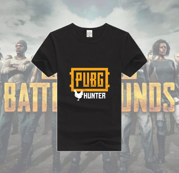 绝地求生大逃杀t恤吃鸡steam短袖衣服pubg纯棉男印花电竞周边