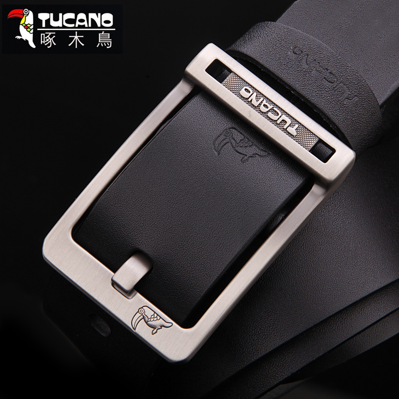 TUCANO Woodpecker Men's belt genuine leather Pin buckle belt Retro fashion leisure time Beltin the Accessories/Leather belt/Hat/Muffler , Belt/Leather belt/Yaolian category - from Buy2taobao.com to provide professional Taobao agent buy service