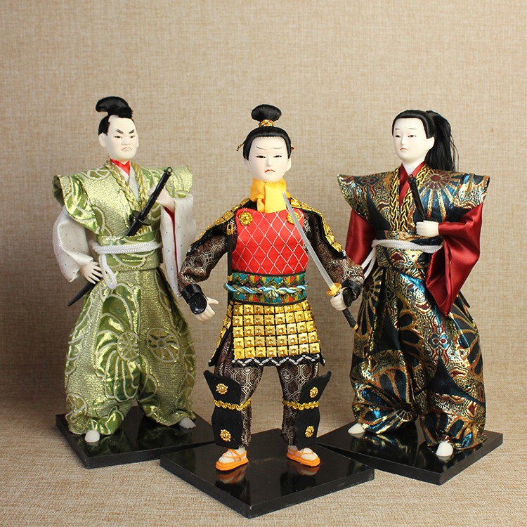 日本武士人偶忍者人形摆件寿司料理店居酒屋酒店餐厅装饰日式礼品