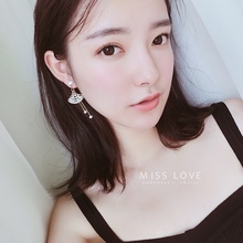 氣質美女款美國14k包金蚊香盤耳夾1