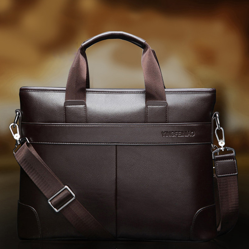 包包2020新款潮男上班包公文包男商务简约公事包手拎工作包工文包