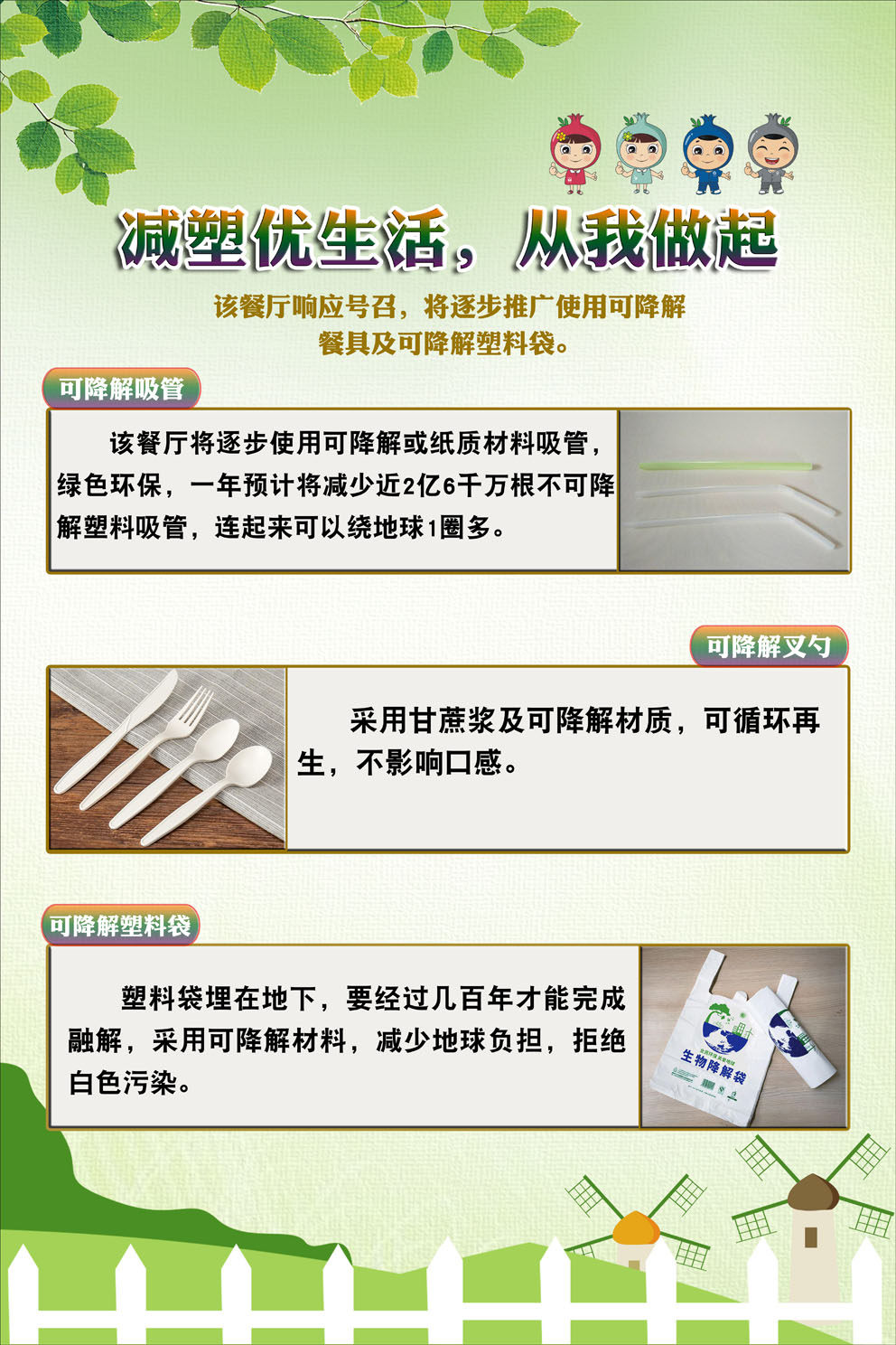 塑料m769减塑禁塑推广可降降解海报印制展板写真