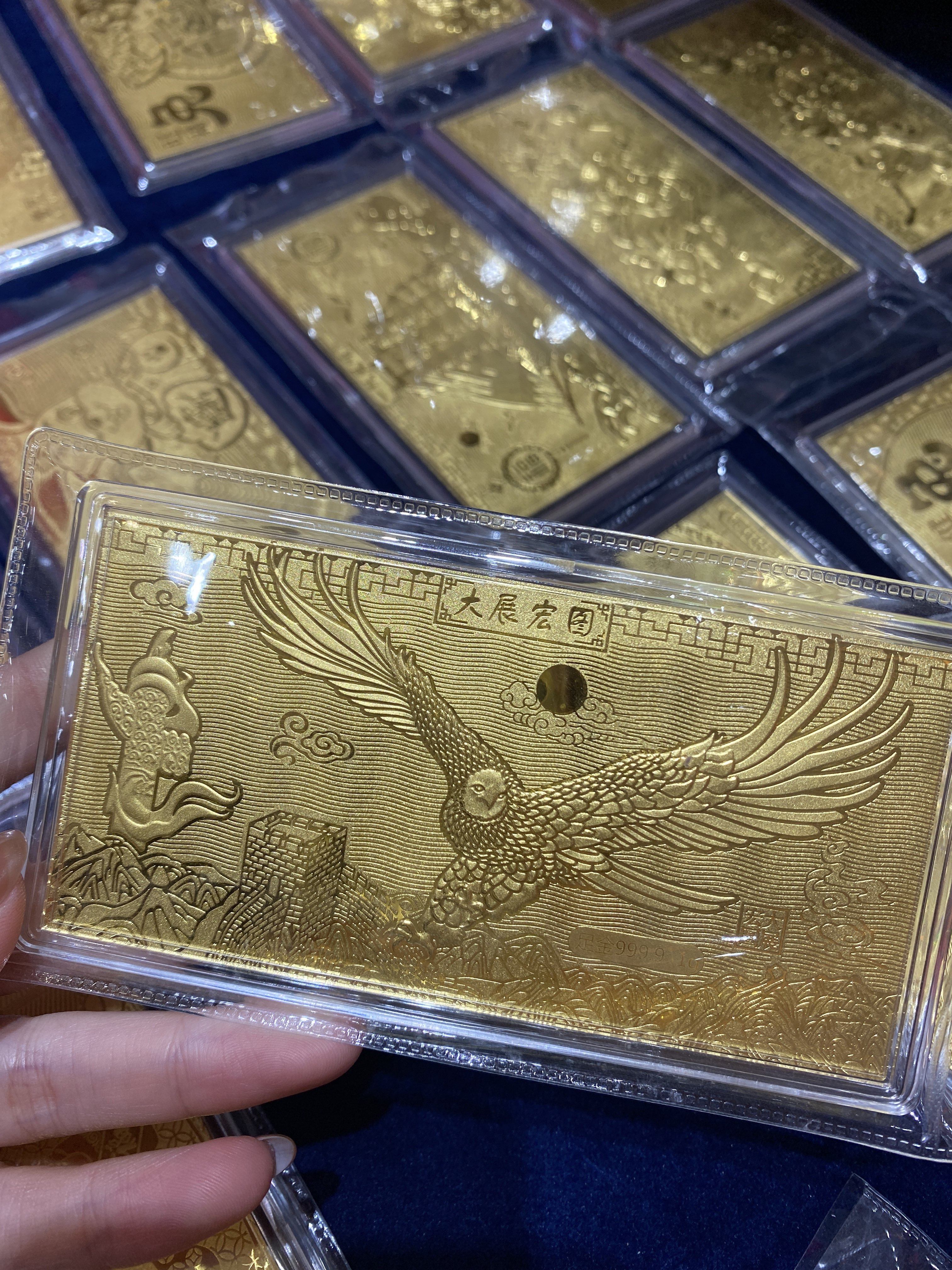 拾尚珠宝黄金金条9999足金定制投资收藏金钞纯金金条1g婚庆礼物