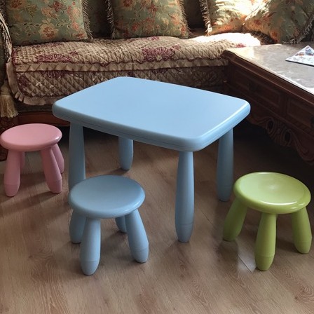 新款防滑儿童桌椅儿童塑料宝宝餐桌椅 幼儿园写字桌椅玩具桌 1套