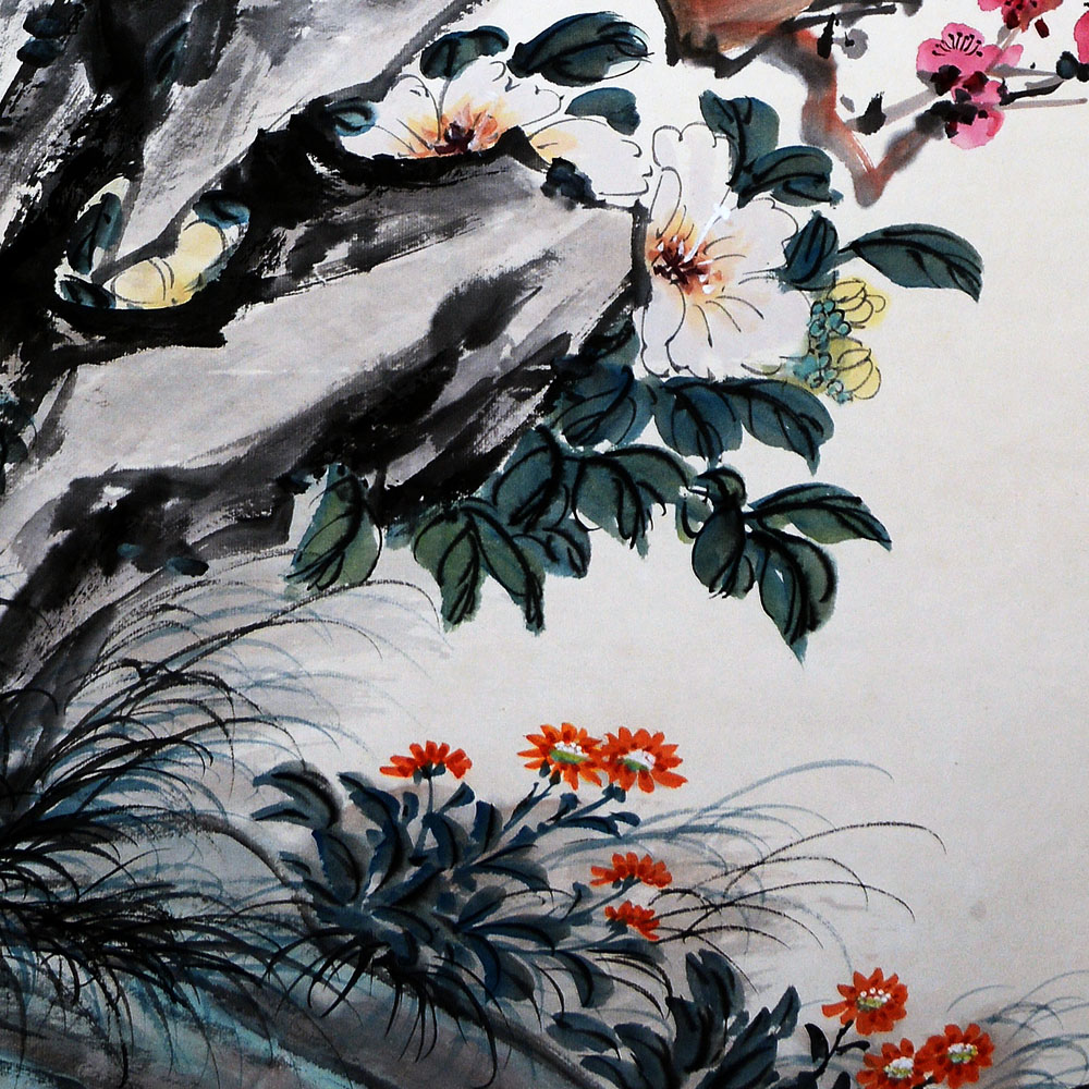 江寒汀《梅花双憩图》