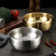 韩式金色冷面碗双层防烫不锈钢泡面碗拌饭碗拉面碗超大碗螺蛳粉碗