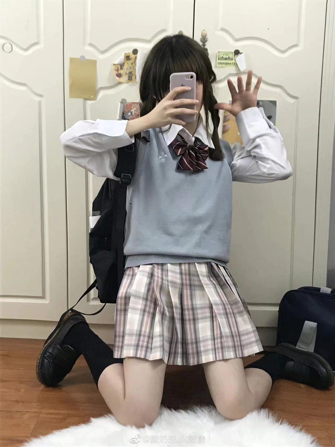 【清仓】酸奶球jk 原创jk背心学生jk制服百搭毛衣马甲