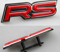 RS中网标 汽车中网改装标 尾标 RS车贴 运动款RS标 立体车标贴